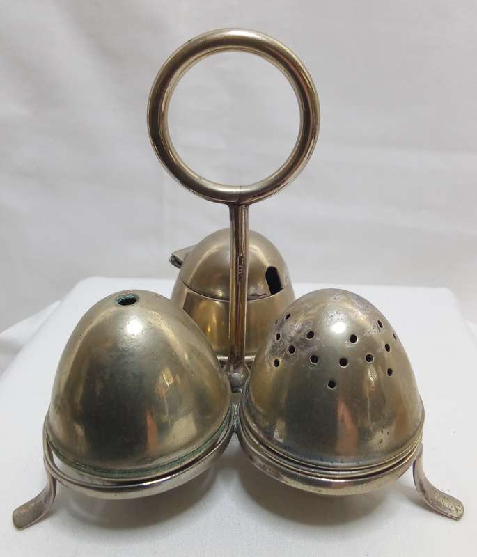 Vintage EPNS Silver plated condiment set