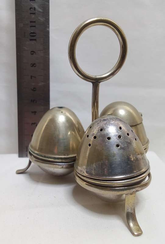 Vintage EPNS Silver plated condiment set