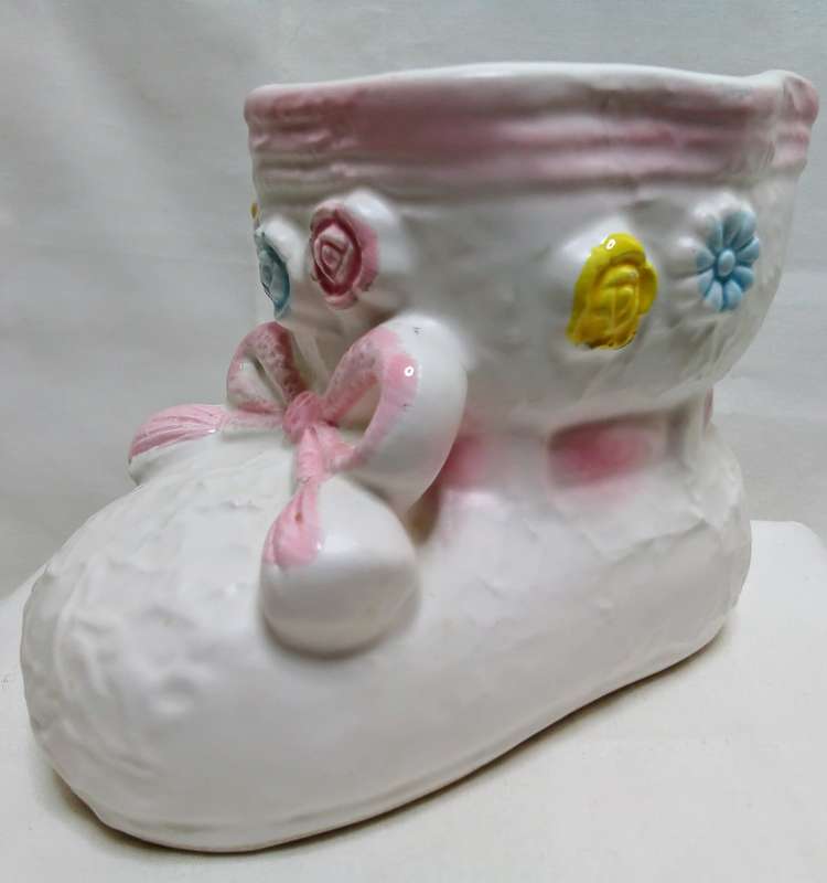 Cute Vintage ceramic baby bootie