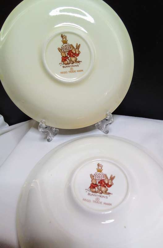 Two beautiful Bunnykins saucers