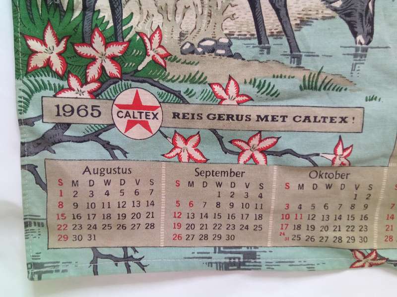 Stunning 1965 Caltex calender in excellent condition