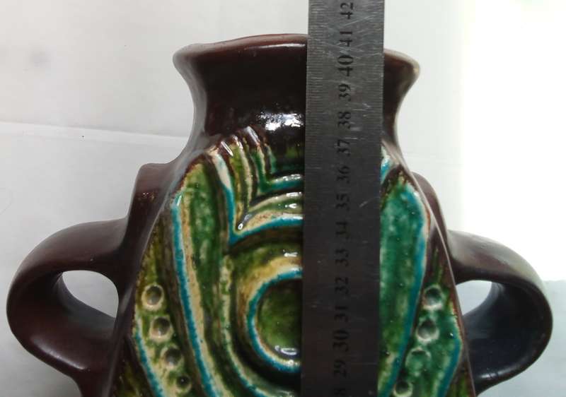 Gorgeous Carstens Tonnieshof West Germany Luxus Fat Lava Vase By Dieter Pieter