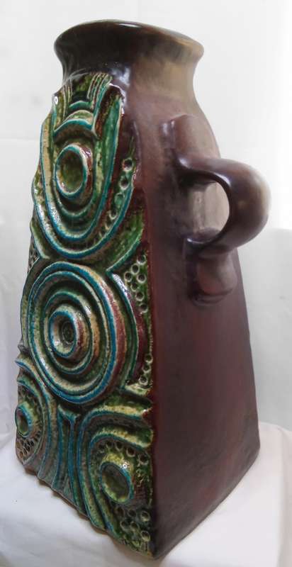 Gorgeous Carstens Tonnieshof West Germany Luxus Fat Lava Vase By Dieter Pieter