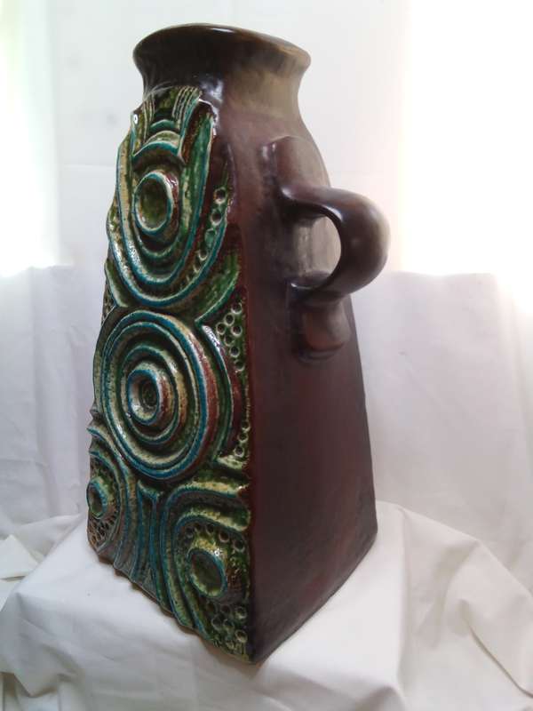 Gorgeous Carstens Tonnieshof West Germany Luxus Fat Lava Vase By Dieter Pieter