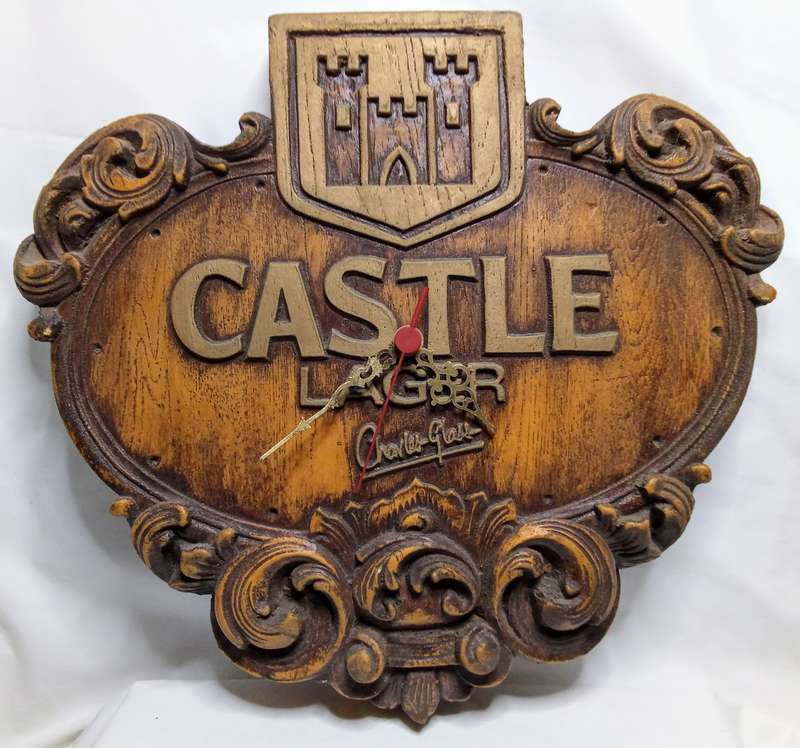 Castle lager bar clock