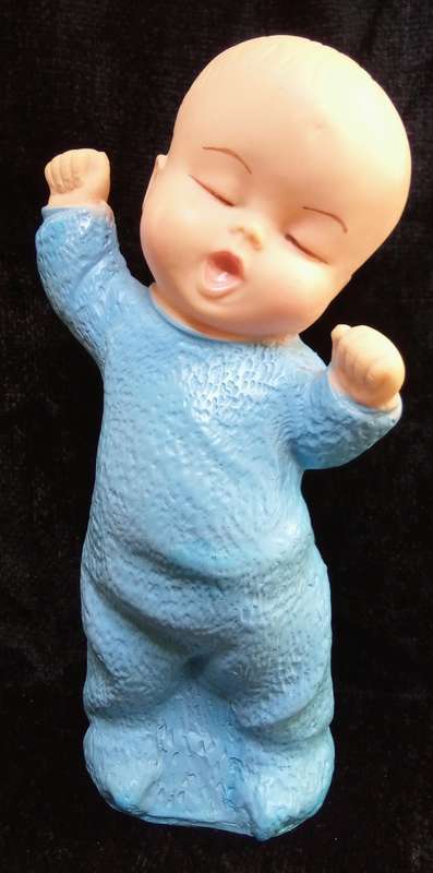 Vintage Sleepy Baby Rubber Doll  1950's - excellent condition