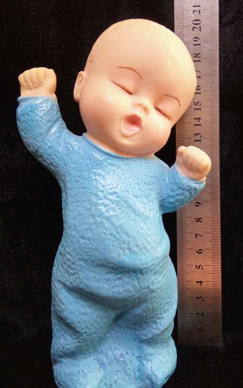 Vintage Sleepy Baby Rubber Doll  1950's - excellent condition