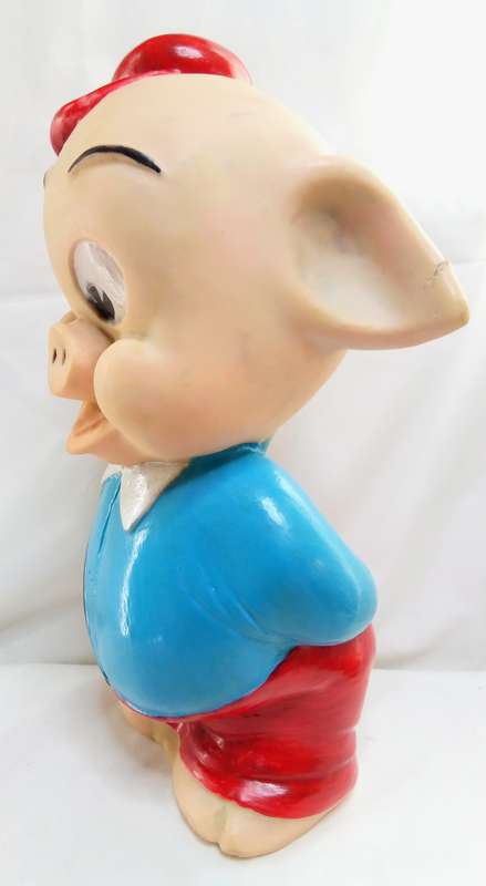 Looney tunes Porky Pig - 70's rubber toy