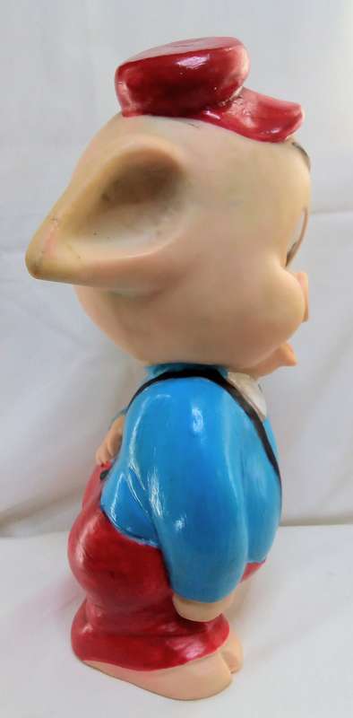 Looney tunes Porky Pig - 70's rubber toy