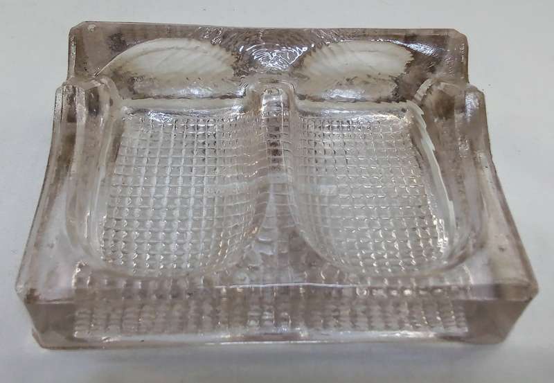 English Glass Desk Tidy and Pen Rack - Bagley & Co. Ltd. Crystal Glass Company - ca. 1930