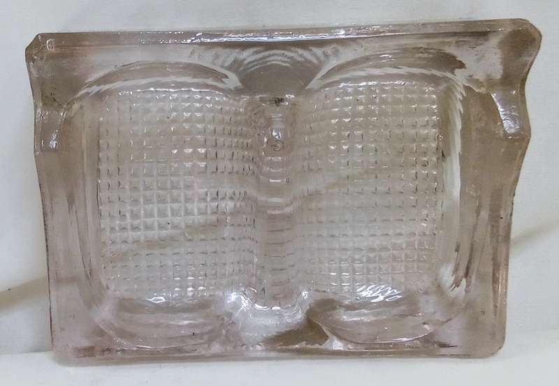 English Glass Desk Tidy and Pen Rack - Bagley & Co. Ltd. Crystal Glass Company - ca. 1930