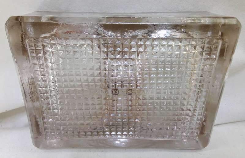 English Glass Desk Tidy and Pen Rack - Bagley & Co. Ltd. Crystal Glass Company - ca. 1930