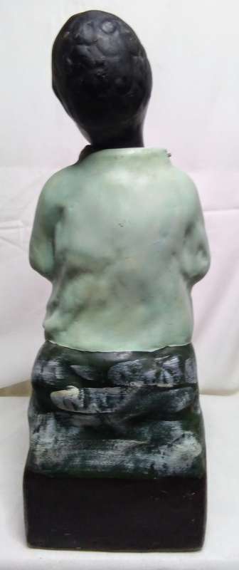 Vintage mission money box - Hand painted plaster - Belgium - 1950-1959