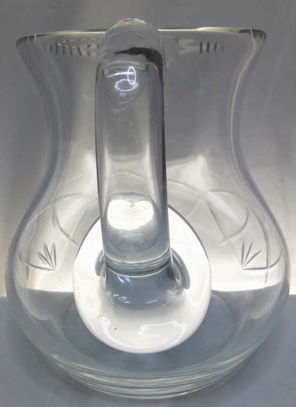 Beautiful medium sized vintage cut lead glass jug