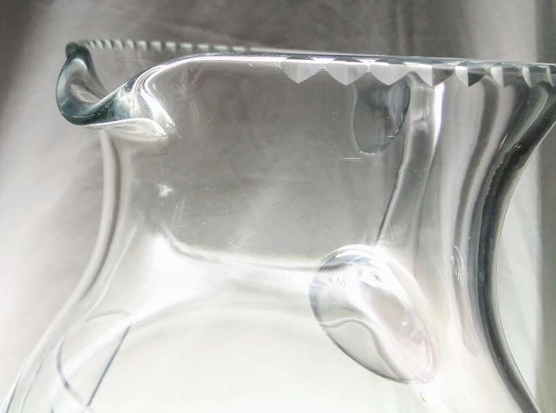 Beautiful medium sized vintage cut lead glass jug