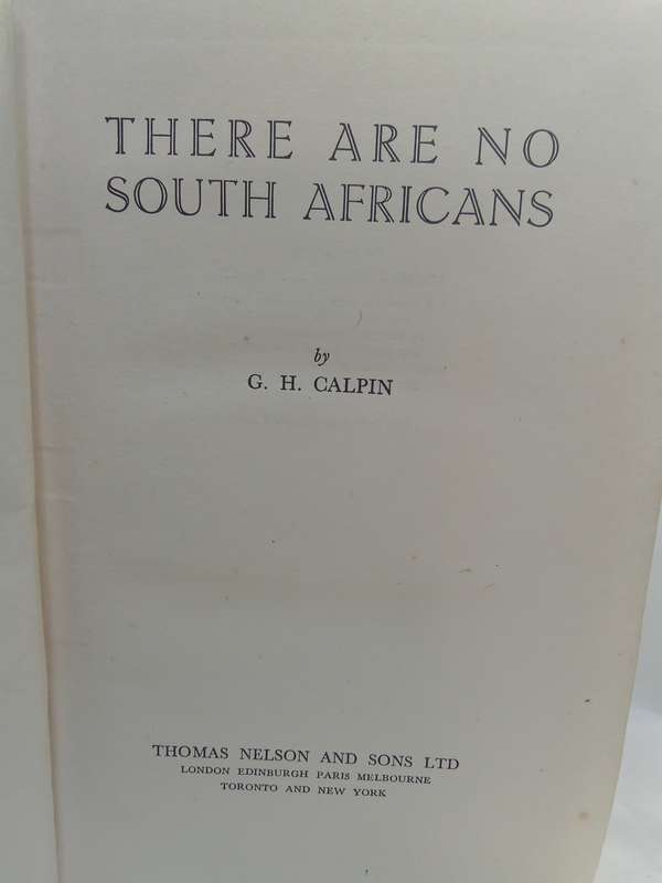 There are no South Africans CALPIN, G.H.