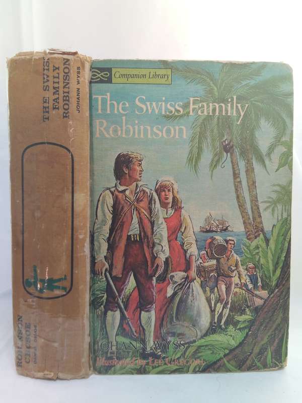 1963 Swiss Family Robinson & Robinson Crusoe Companion Library Two in ONE Book