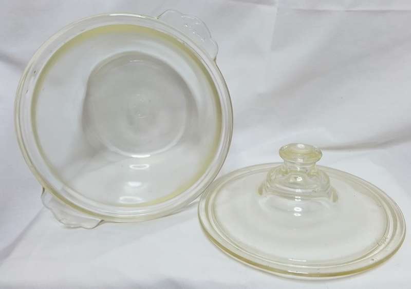 Original antique Pyrex bean pot