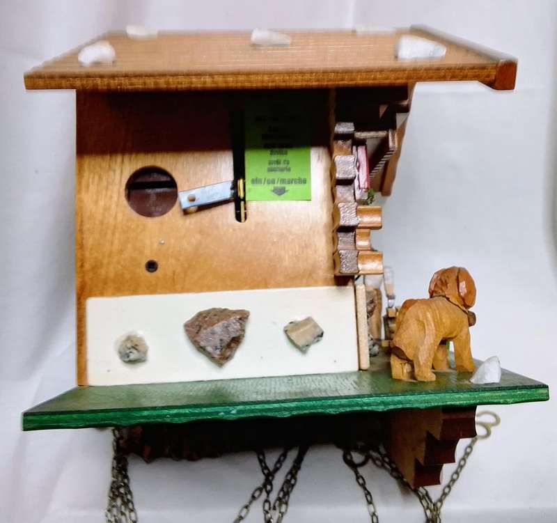 German Regula carpenters house cuckoo clock