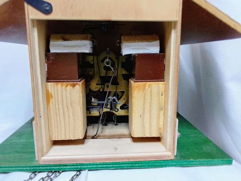 German Regula carpenters house cuckoo clock