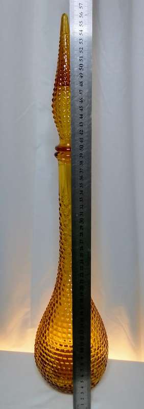 Lovely vintage amber glass genie bottle
