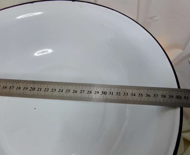 Lovely vintage large enameled bowl