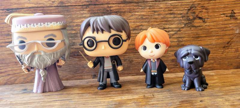 Collection of four Harry Potter Funko figurines