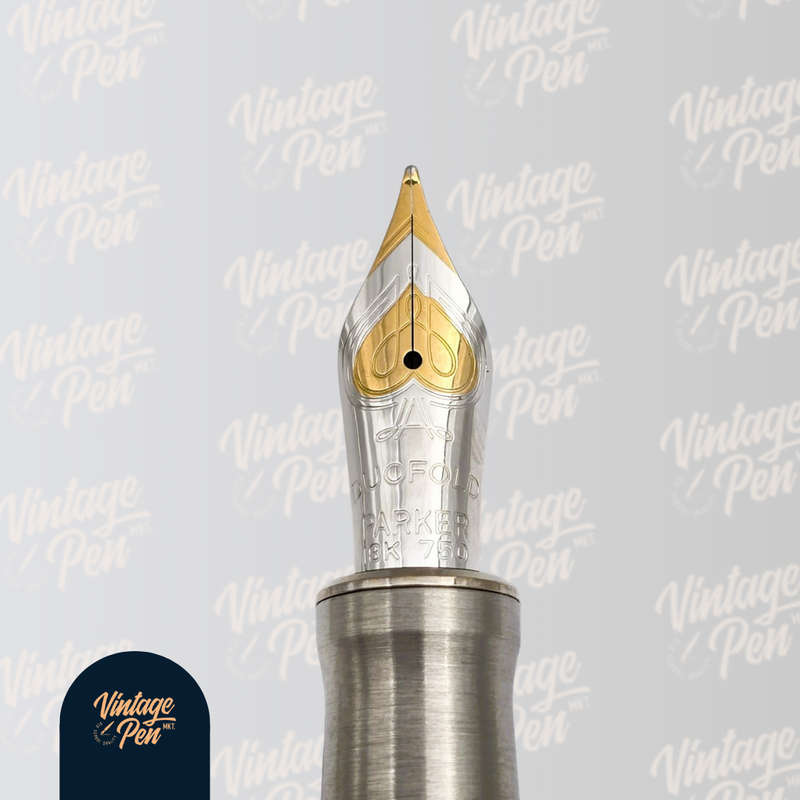 Parker Duofold Prestige Burgundy Chevron Fountain Pen