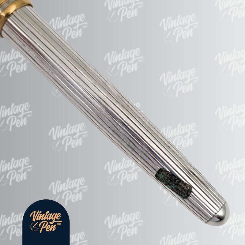 Montblanc Solitaire Pinstripe Sterling Silver Fountain Pen