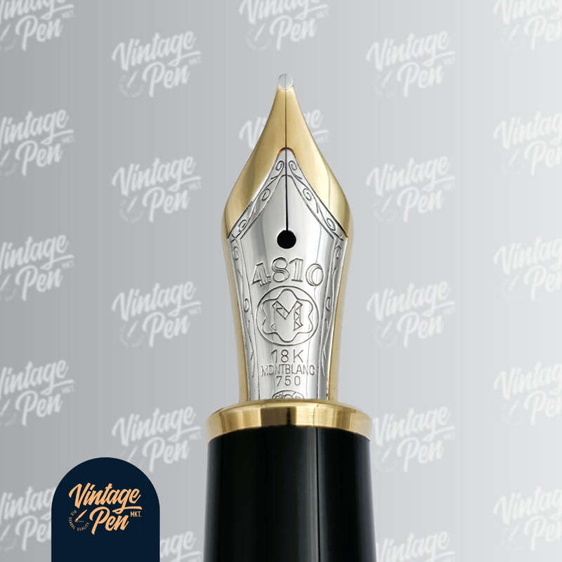 Montblanc Solitaire Pinstripe Sterling Silver Fountain Pen