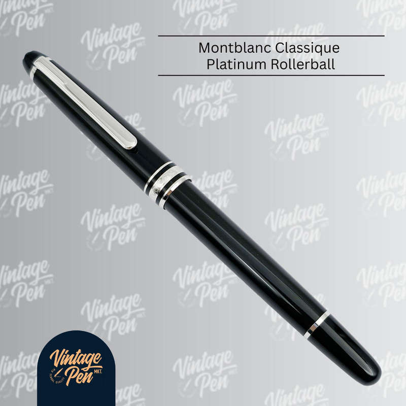 Montblanc Classique Platinum Rollerball Pen.
