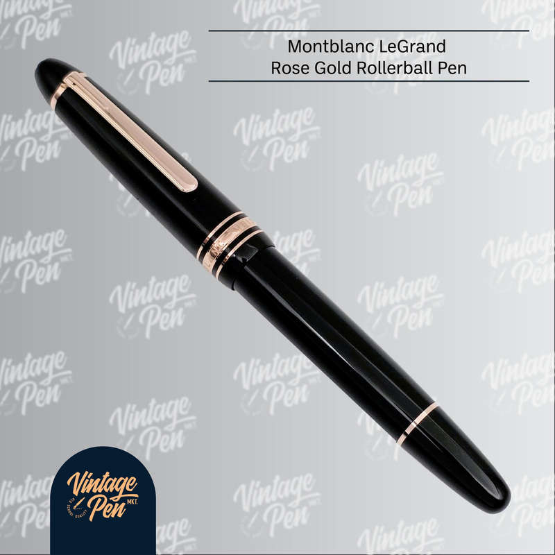 Montblanc Meisterstück LeGrand Rollerball  Rose Gold Trim