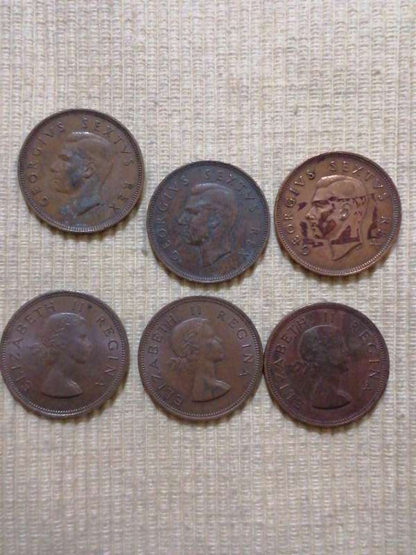 South Africa 1 Penny and 1/2 Penny
