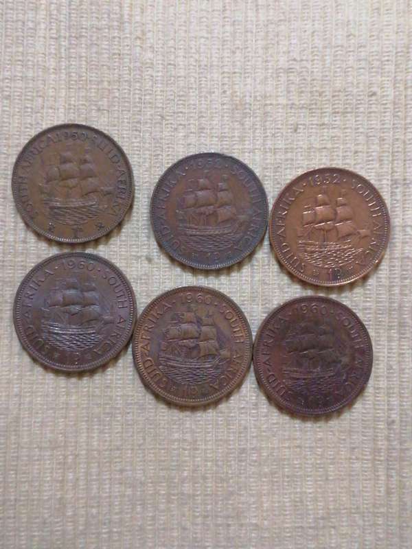 South Africa 1 Penny and 1/2 Penny