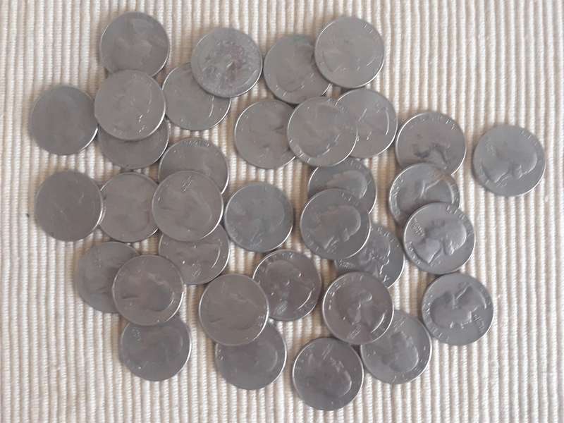 USD Coin  - 5 cents, 10 cents, Half dollar and Quarter Dollar