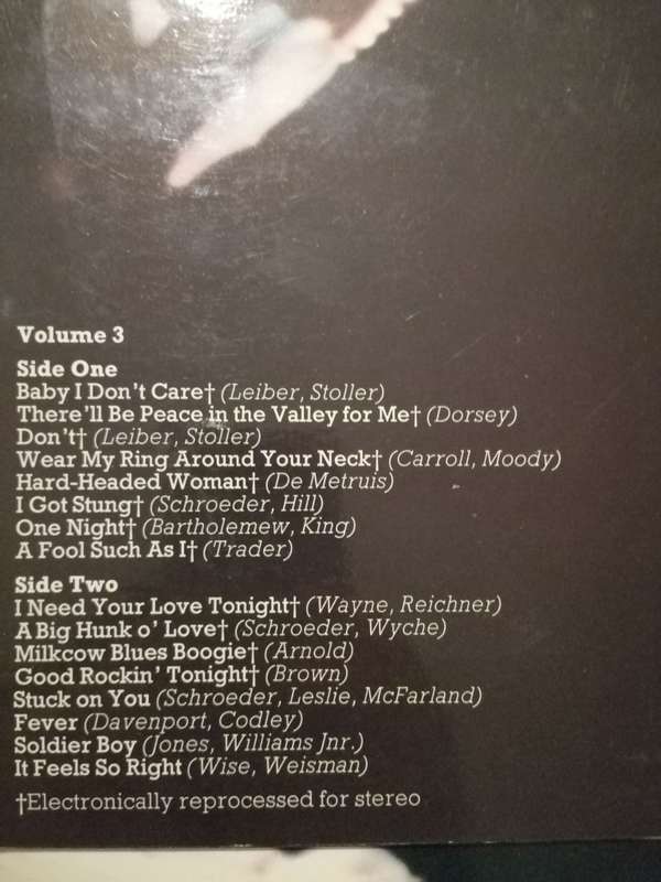 Tribute to Elvis 1-6 LPs