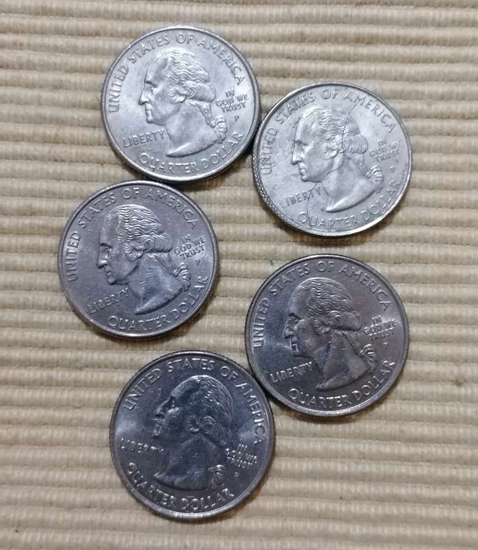 United States of America State Quarter Dollars
