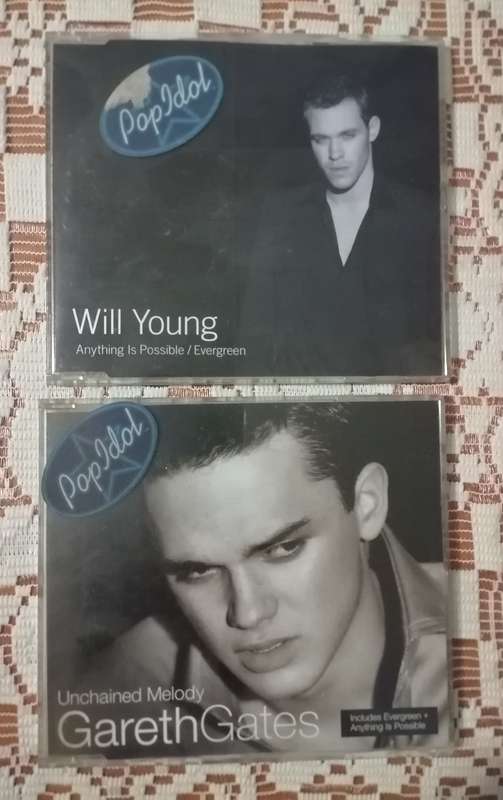 Pop Idols Will Young and Gareth Gates  Singles CD's x 2