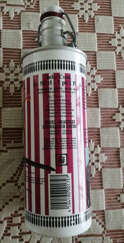 Bomber's Pin - UP Beer Can  Varga's Patriotic Gal