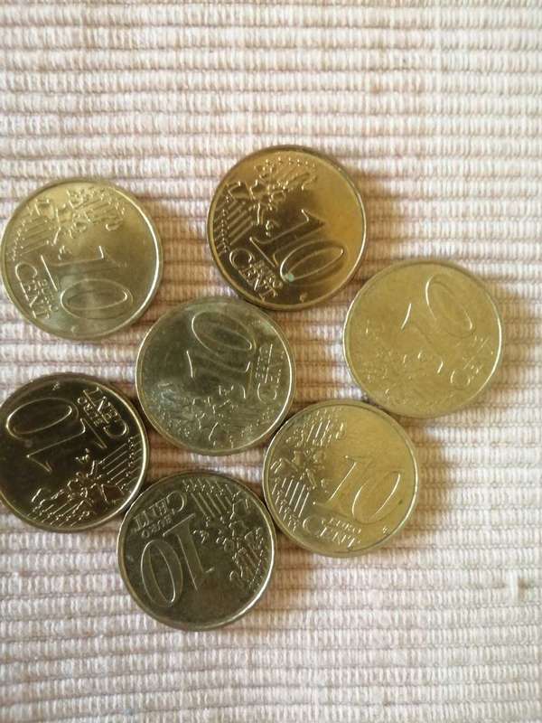 Euros - 10 Euro cents, Spain, Germany, France, Austria