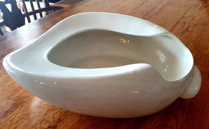 Large Bristol England Ceramic Bed Pan