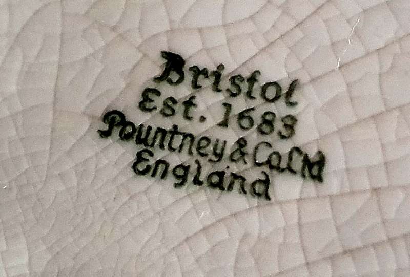 Large Bristol England Ceramic Bed Pan