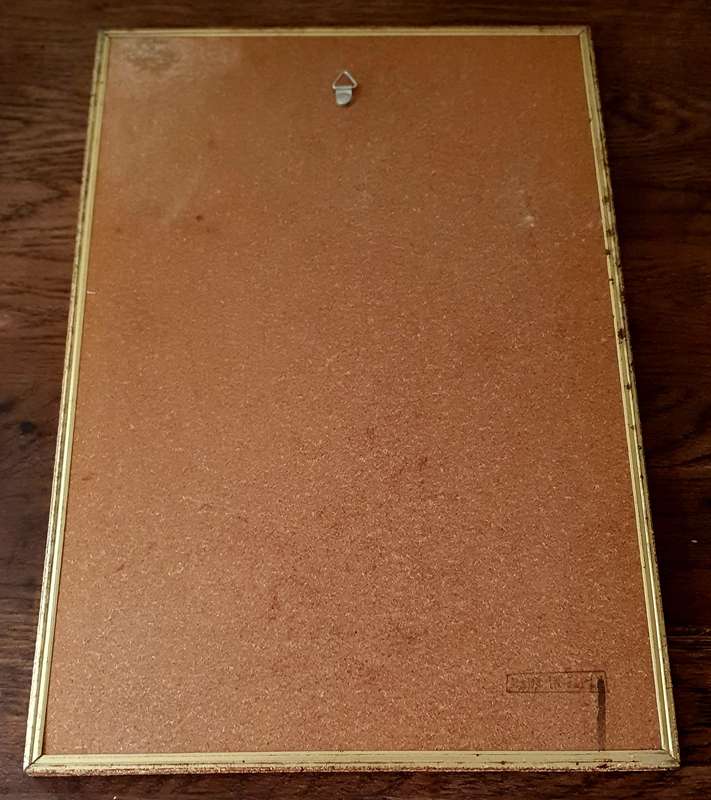 Vintage Christine Rosamond Framed Mirror, 1970s