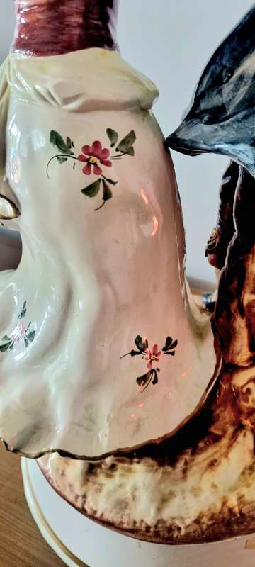 Large Porcelain Capodimonte Figures Statue Beatiful Romantic