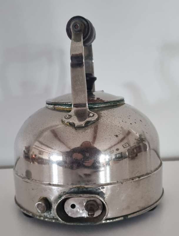 Vintage Electric silver Kettle by REVO, with Wooden (Made in England)