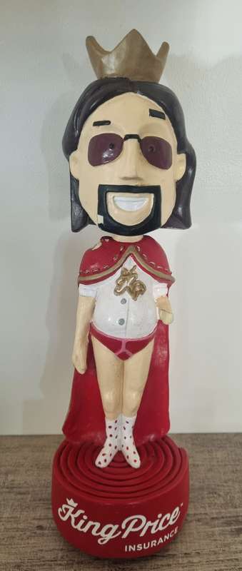 Handpainted king Price Insurance bobblehead Figurine