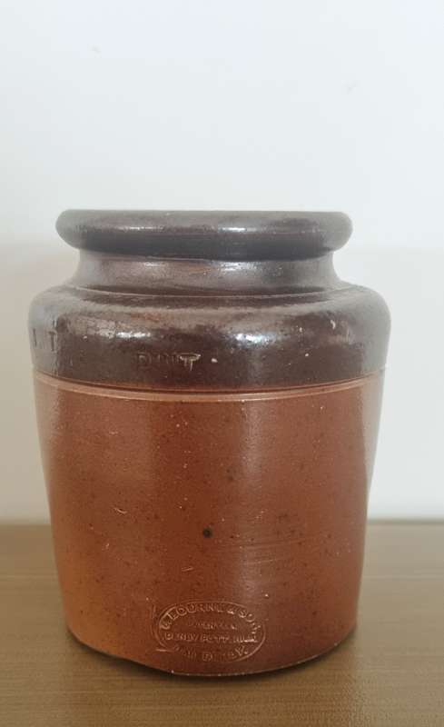 Vintage J. Bourne & Son Denby Potteries England, Stoneware Crock
