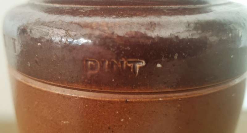 Vintage J. Bourne & Son Denby Potteries England, Stoneware Crock