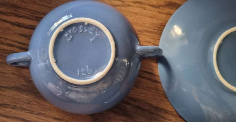 BLUE DROSTDY GRAHAMSTOWN South African Pottery Soup bowl with Lid and Saucer