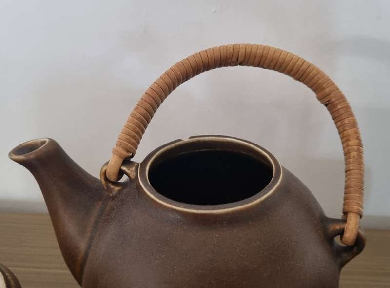 Scandinavian Designer Ulla Procopé (1960's)  Arabia Finland Ruska Design Coffee/Tea Pot, Milk Jug an
